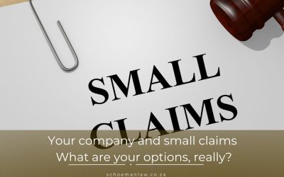 Your company and small claims – What are your options, really?